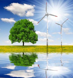 Green Energy with windmills